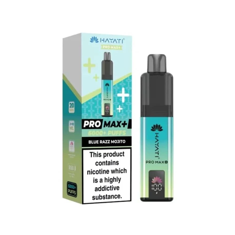 Blue Razz Mojito Hayati Pro Max Plus 6000 Vape Kit