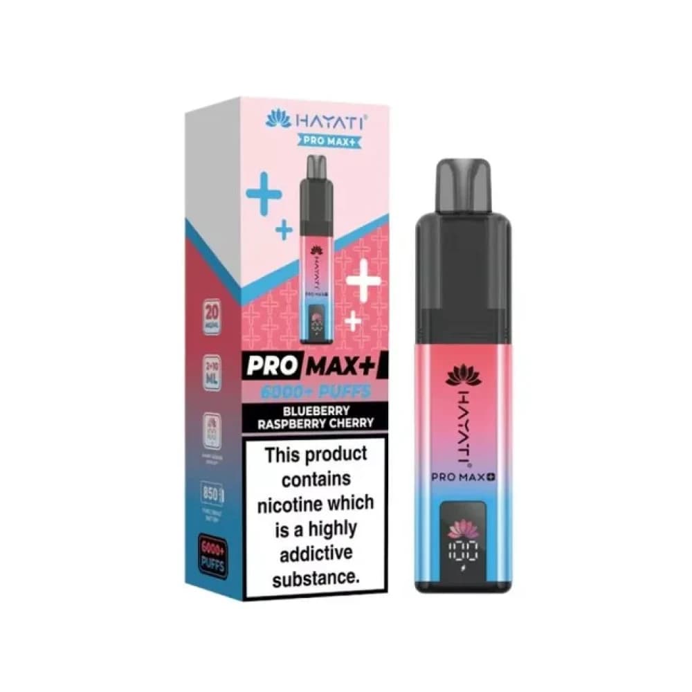 Blueberry Raspberry Cherry Hayati Pro Max Plus 6000 Vape Kit