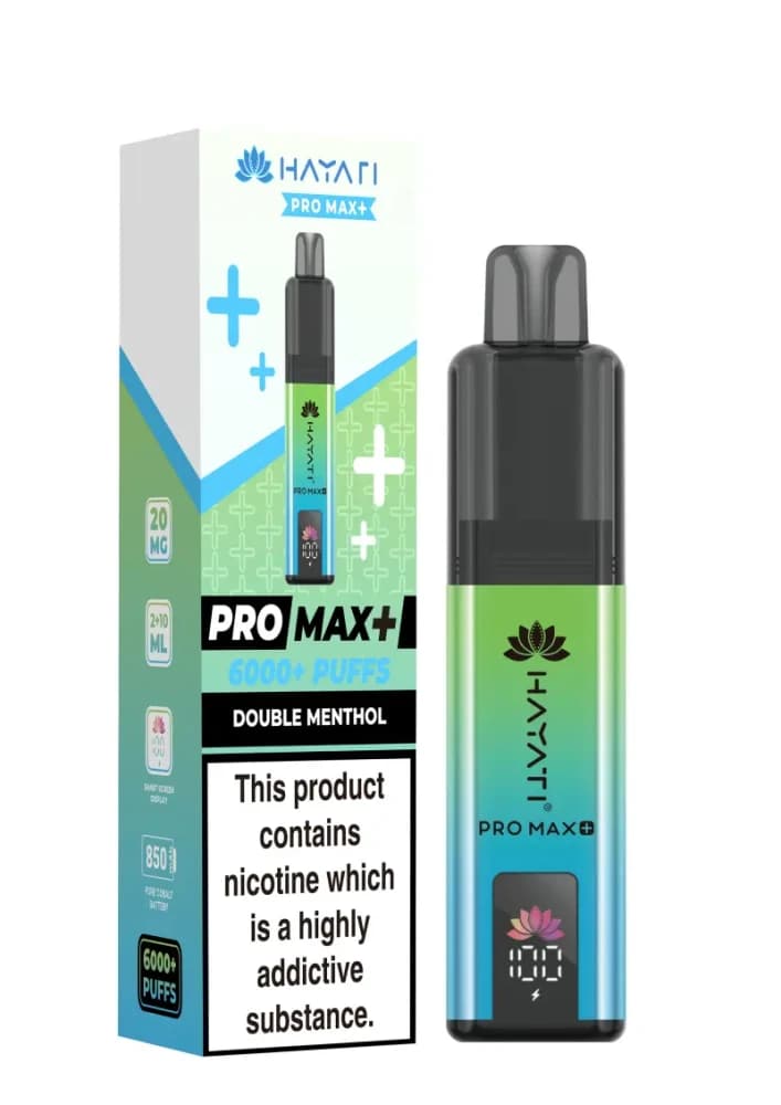 Double Menthol Hayati Pro Max Plus 6000 Vape Kit