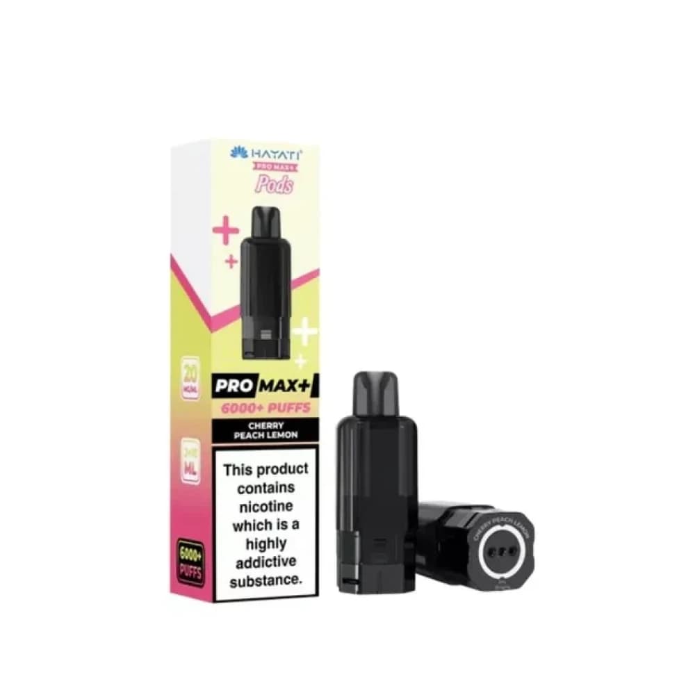 Cherry Peach Lemon Hayati Pro Max Plus 6000 Vape Kit