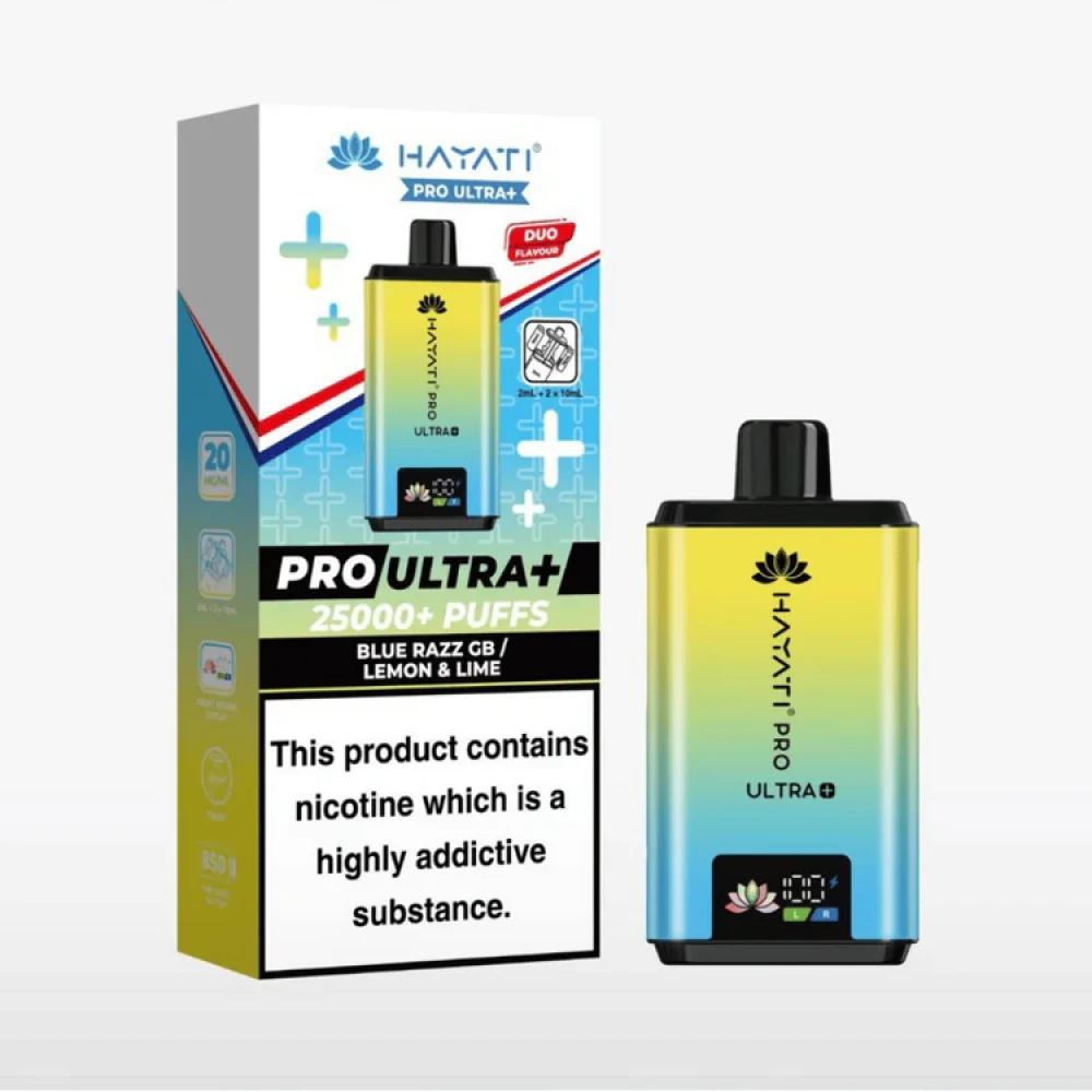 Blue Razz GB/Lemon Lime Hayati Pro Ultra Plus 25k Vape Kit