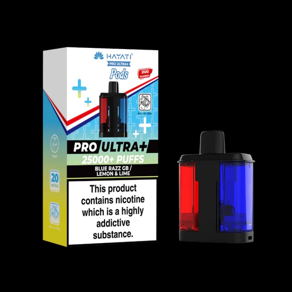 Blue Razz GB/Lemon Lime Hayati Pro Ultra Plus 25k Vape Kit