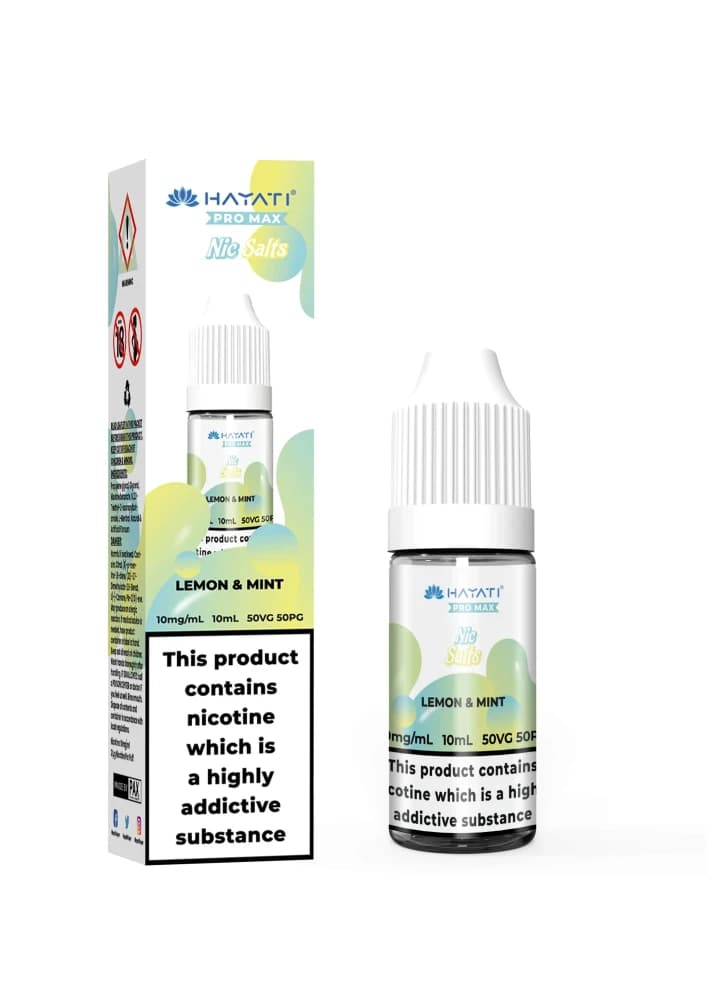 Lemon Mint / 10mg Hayati Pro Max Nic Salts E-Liquids 10ml
