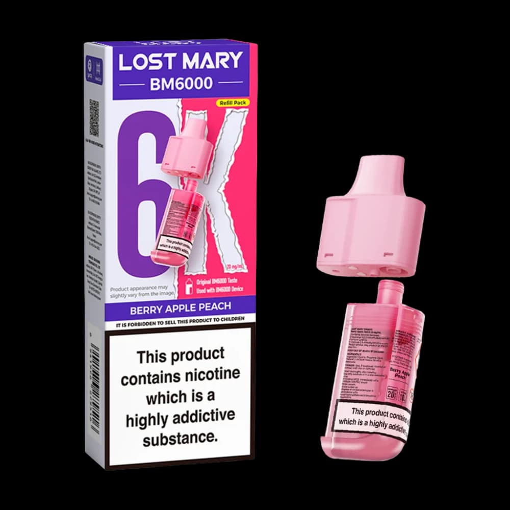 Berry Apple Peach Lost Mary Bm6000 Refill Pods