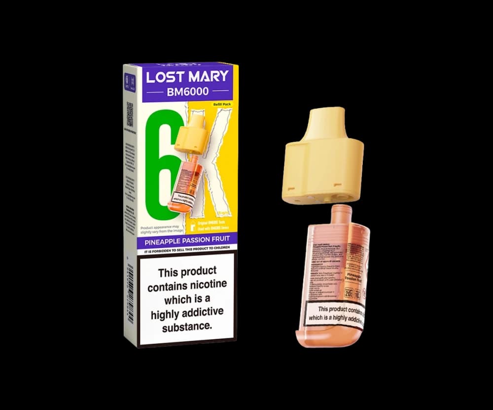 Pineapple Passion Fruit Lost Mary Bm6000 Refill Pods