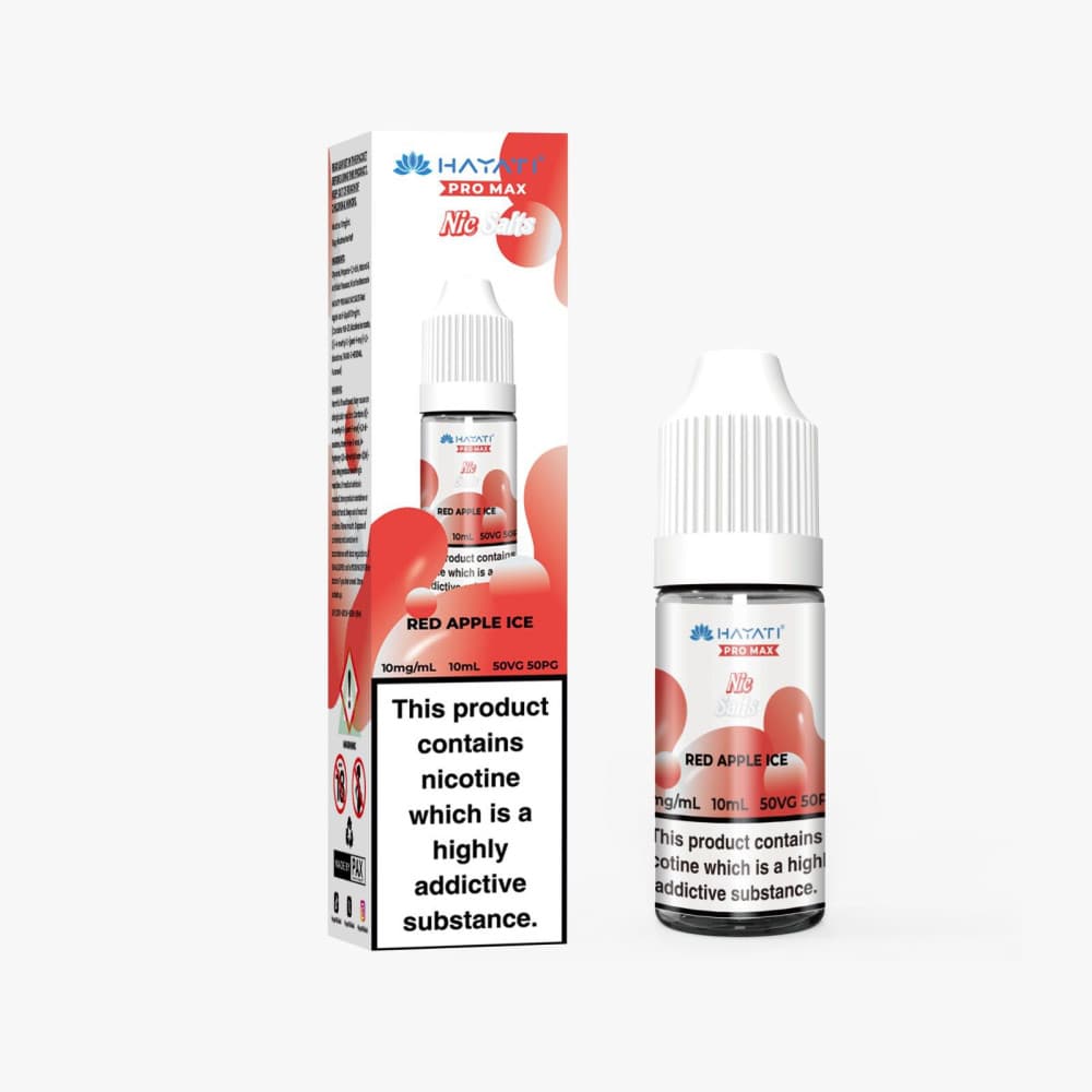 Red Apple Ice / 10mg Hayati Pro Max Nic Salts E-Liquids 10ml